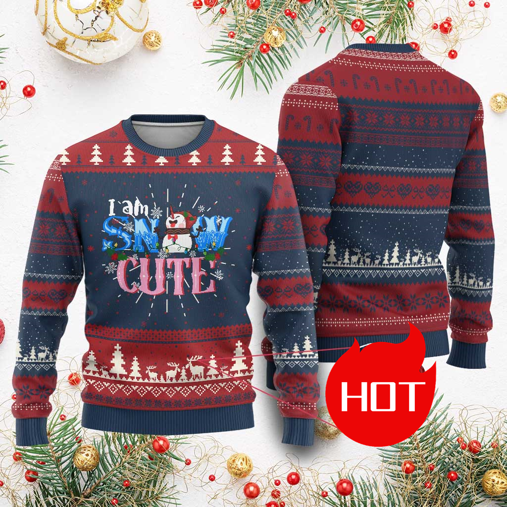 Mens Xmas Fashion - Xmas Snowman Ugly Christmas Sweater Funny