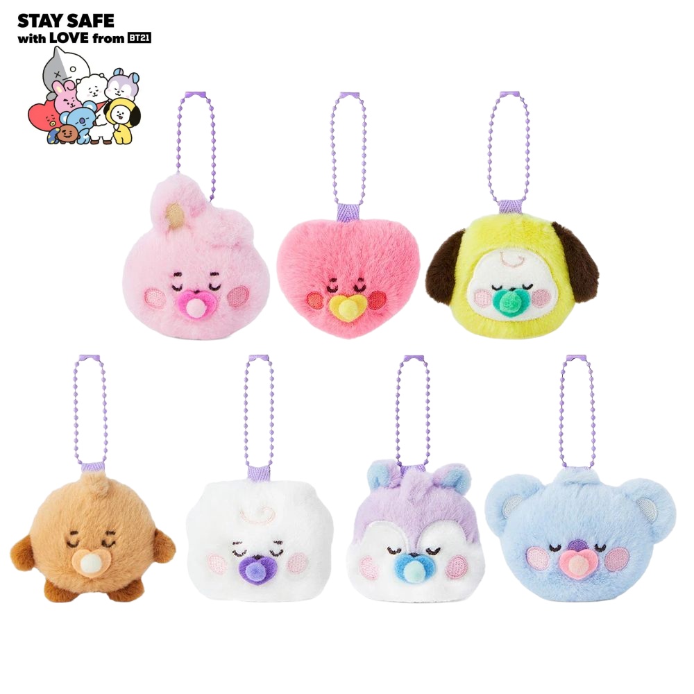 Men Fashion Key - Mini Plush Keychain Pendant BT21 Koya