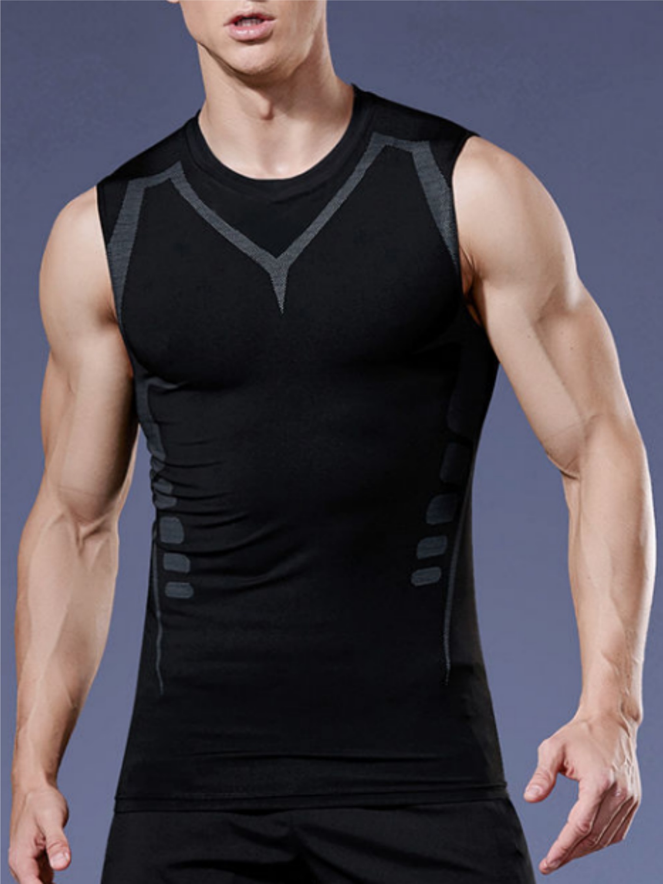 Mens Fashion Vest - Men's Tight Vest Compression Shirt Breathable