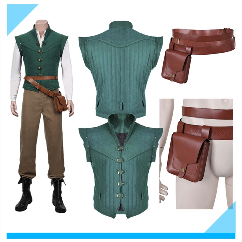 Mens Fashion Vest - Disguise Flynn Prince Rider Cosplay Costume
