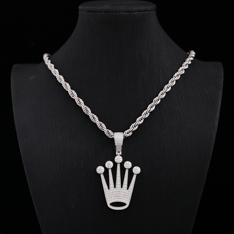 Yellow Men'S Fashion - Provence 10K White Gold Crown Charm