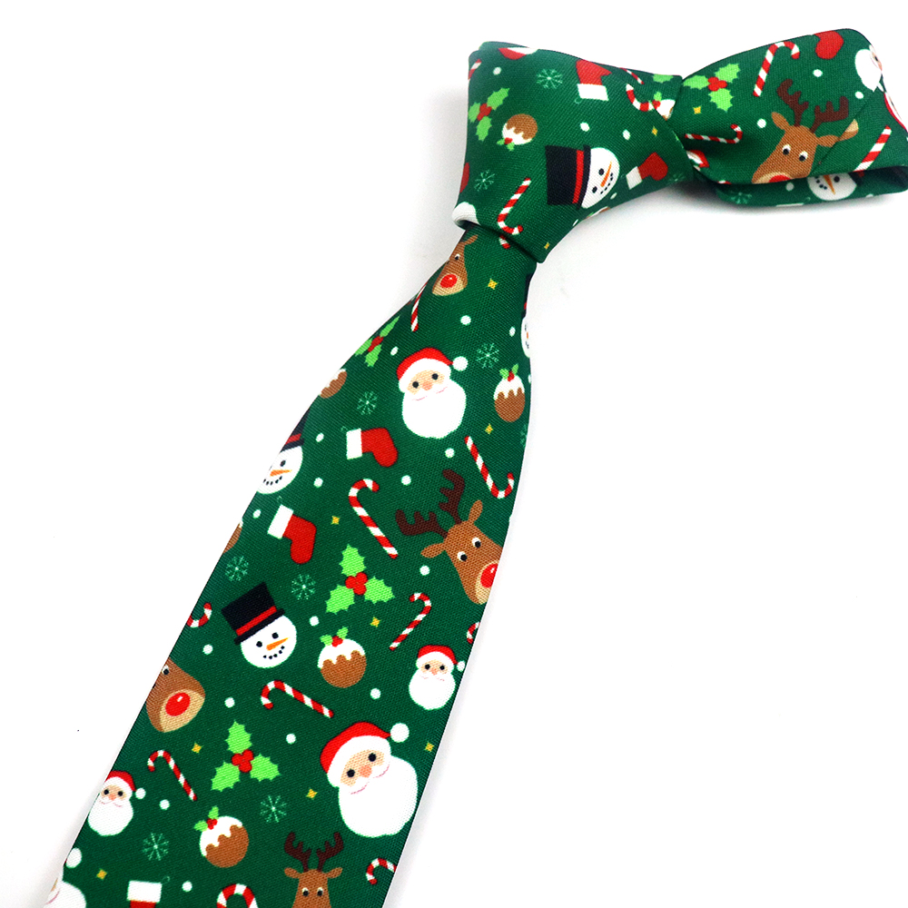 Mens Xmas Fashion - Christmas Tie For Men Women Snowman