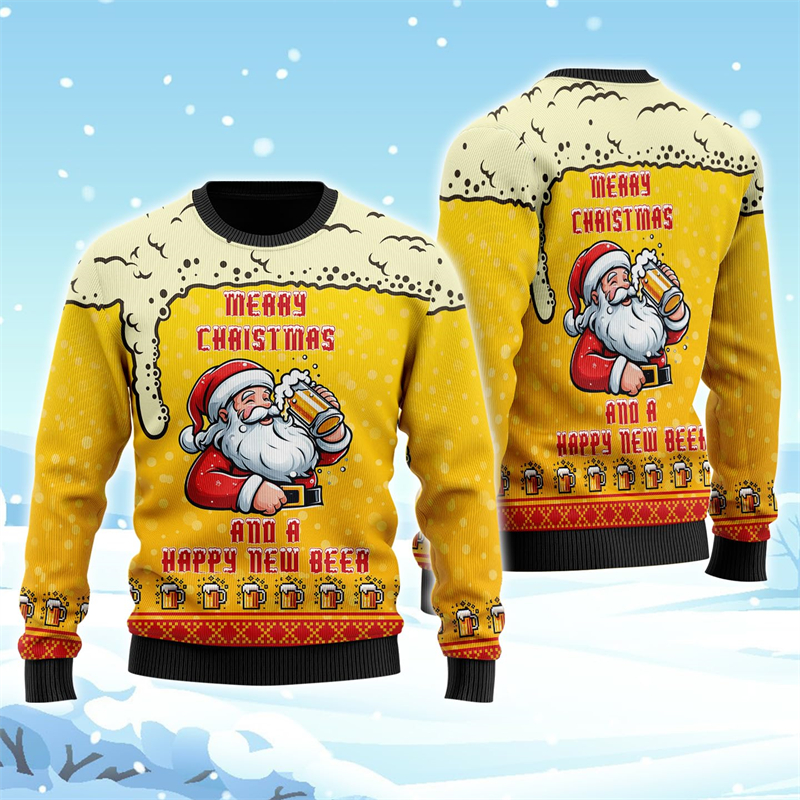 2026 New Fashion Beer Graphic  – Mens Xmas Fashion Bewertung und Preis