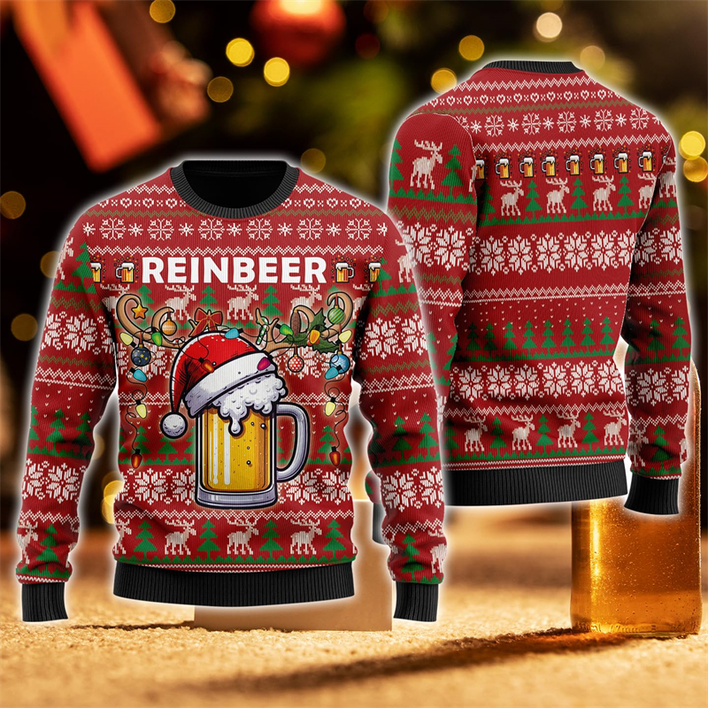 2026 New Fashion Beer Graphic  – Mens Xmas Fashion Bewertung und Preis