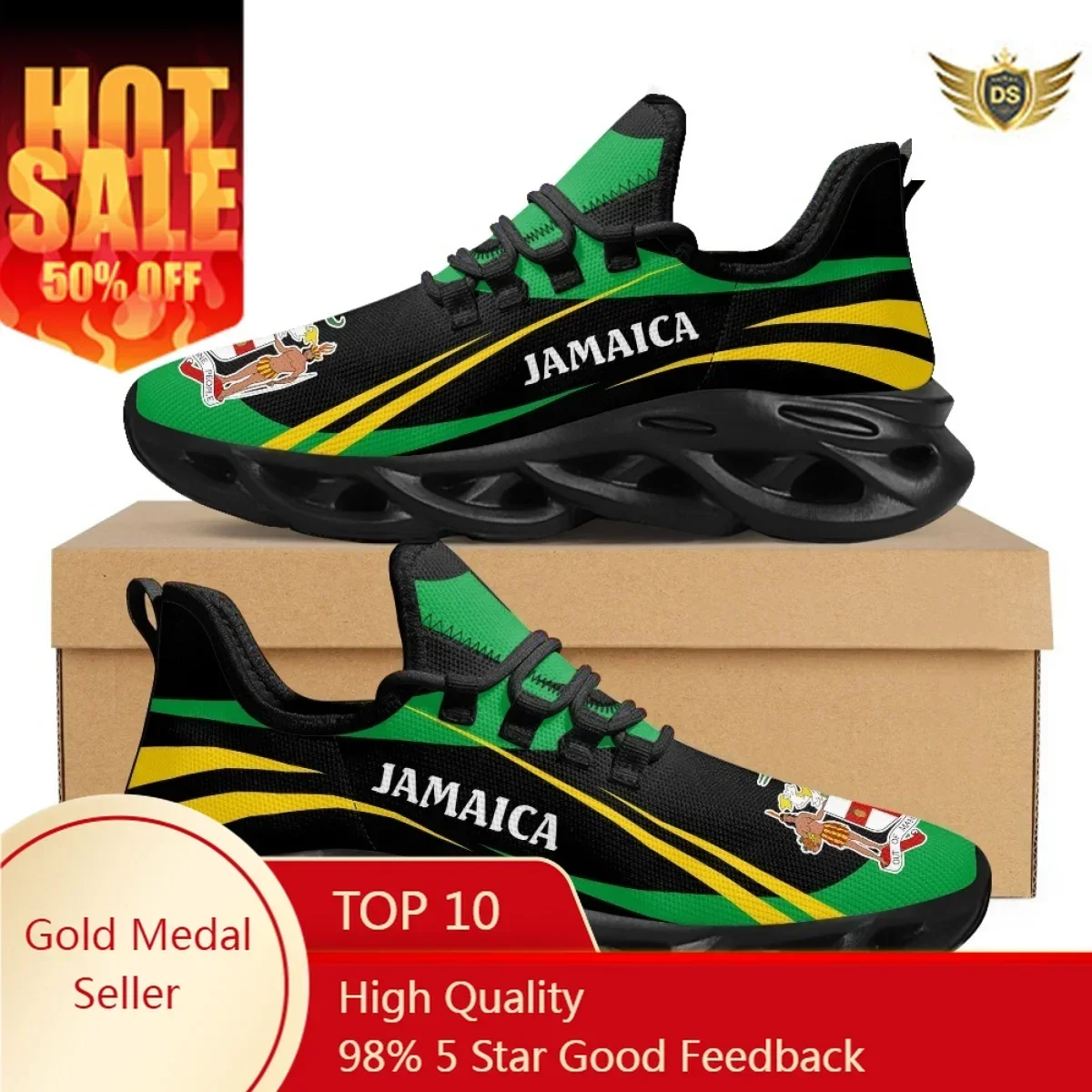 Jamaica Flag Print Shoes Men S – Men'S Fashion Running Shoes Bewertung und Preis