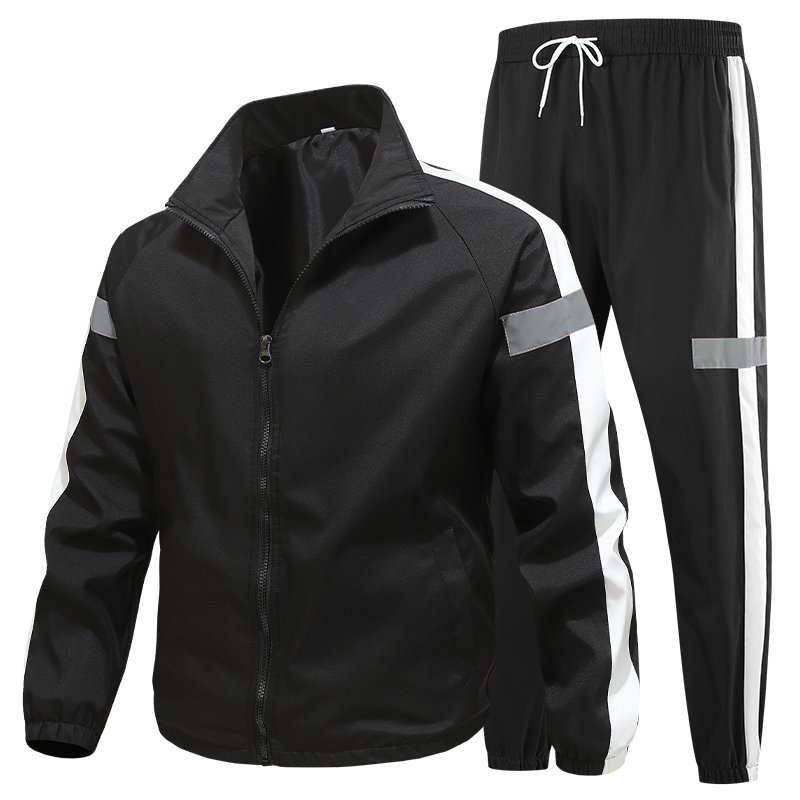2Pcs Men Tracksuit Hoodie Tops – Jogger Sweatpants Men Bewertung und Preis