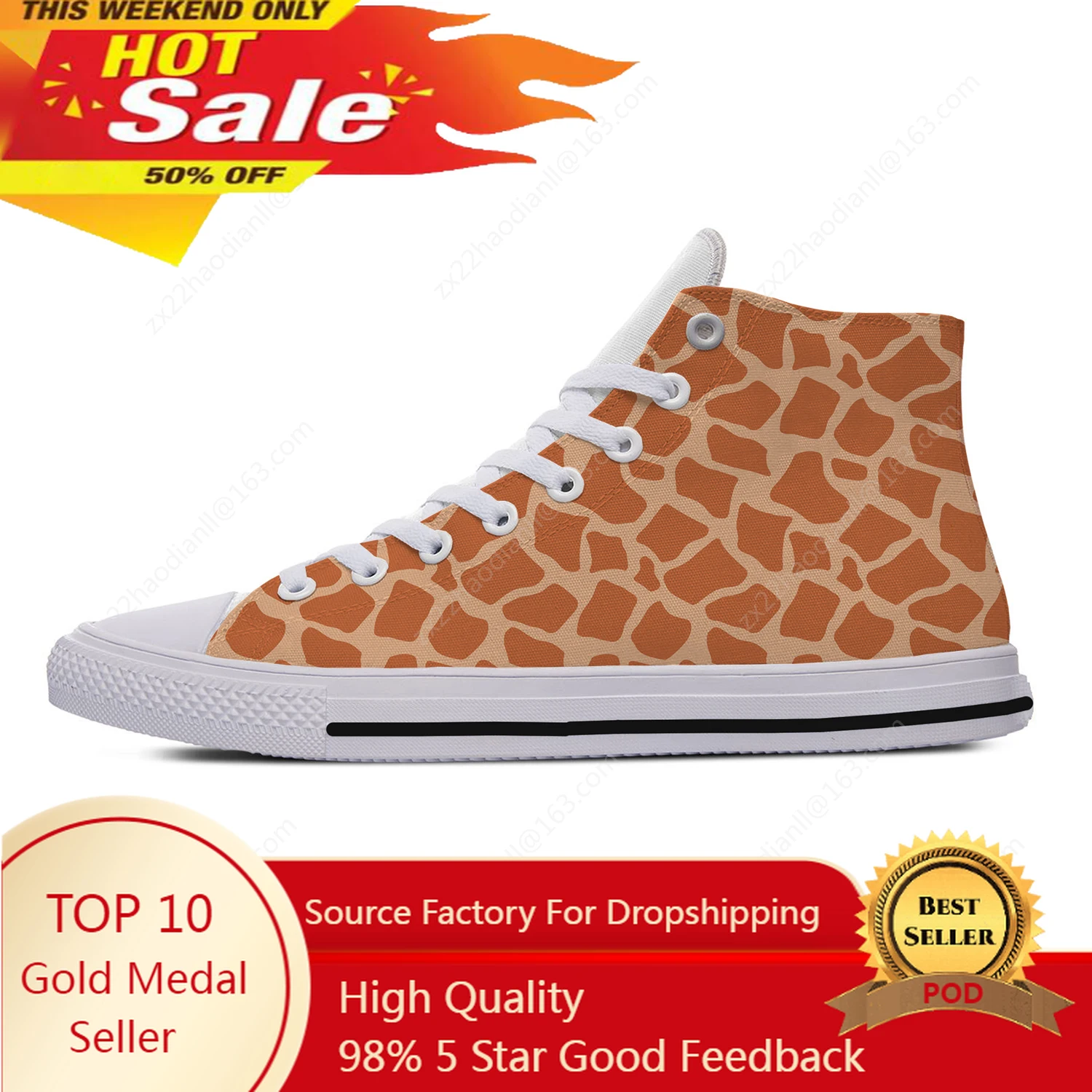 Giraffe Animal High Top Sneake – Men'S Fashion Running Shoes Bewertung und Preis