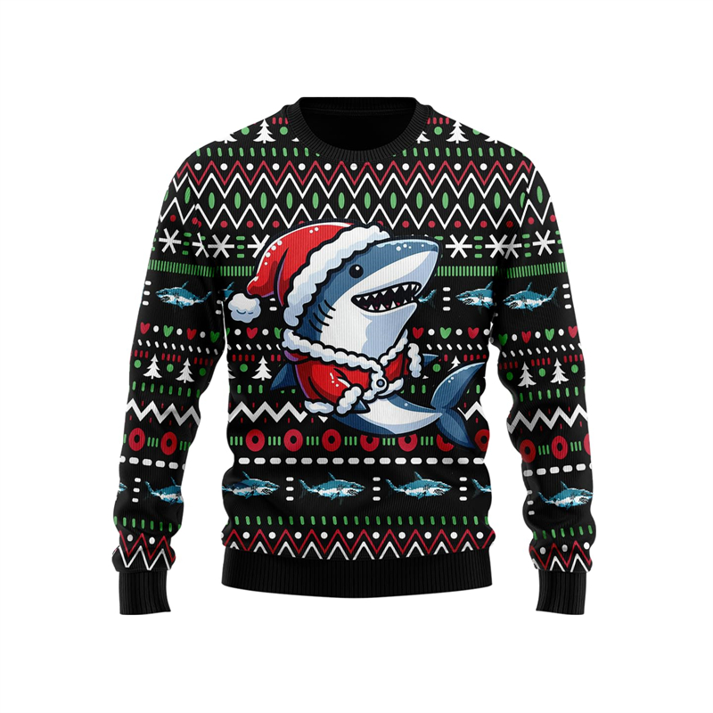 Funny Shark Graphic Ugly Chris – Mens Xmas Fashion Bewertung und Preis