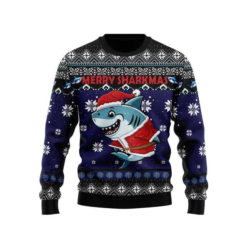 Funny Shark Graphic Ugly Chris – Mens Xmas Fashion Bewertung und Preis