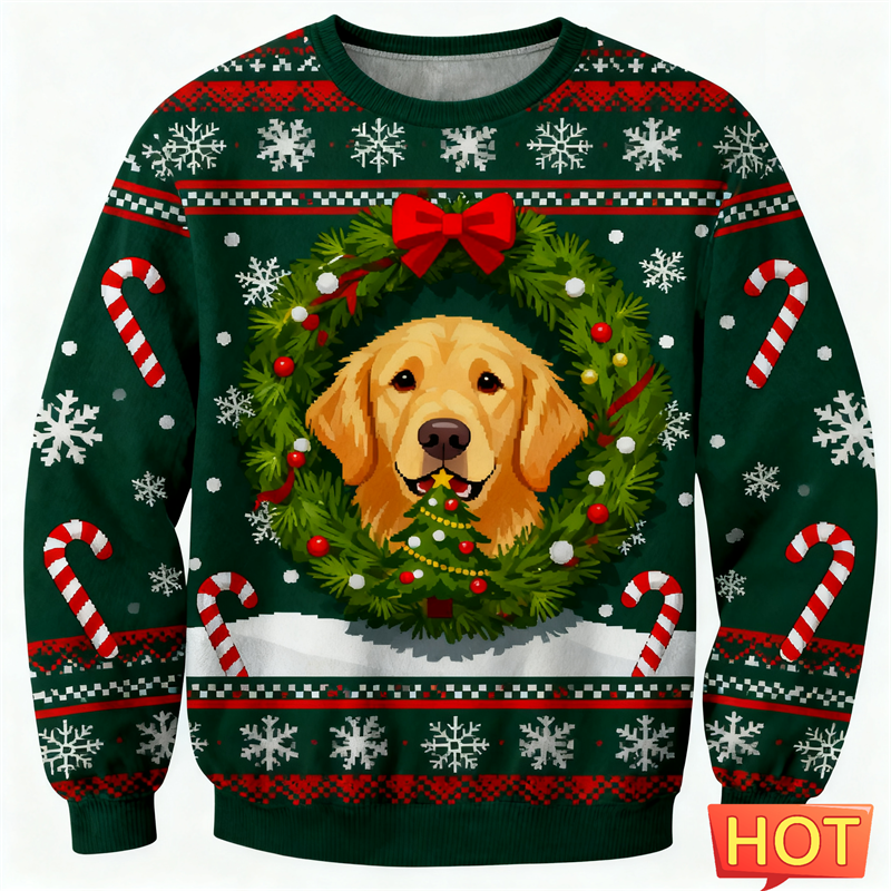 2026 New Golden Retriever Grap – Mens Xmas Fashion Bewertung und Preis