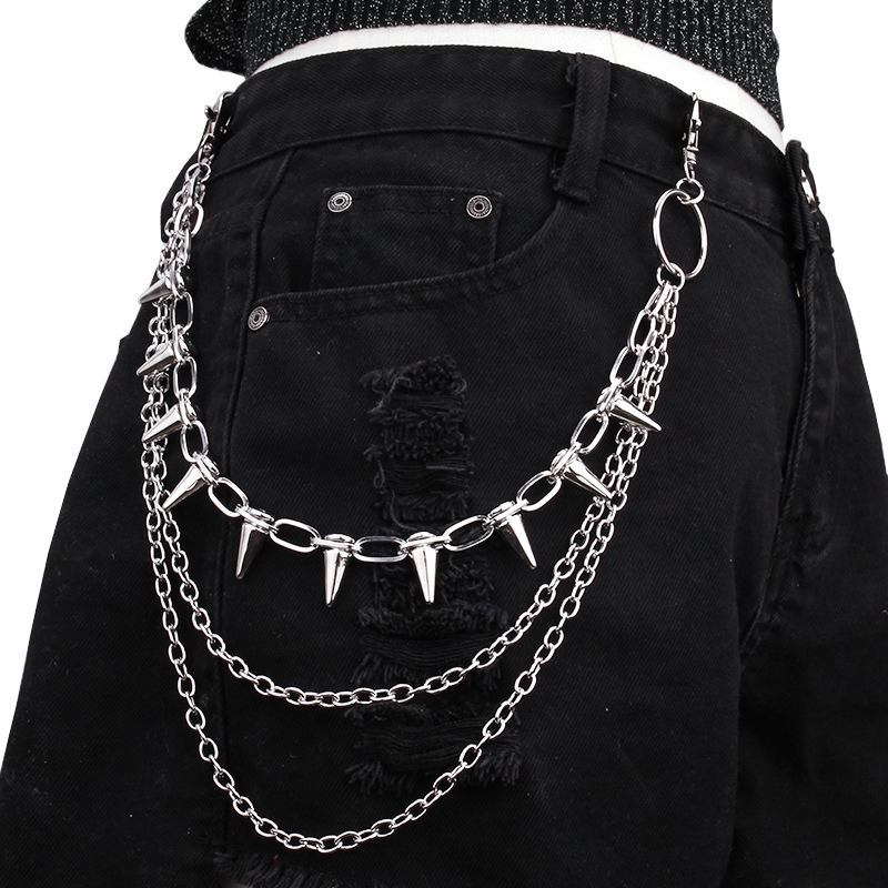 Hip Hop Punk Rock Metal Pants  – Men Fashion Key Bewertung und Preis