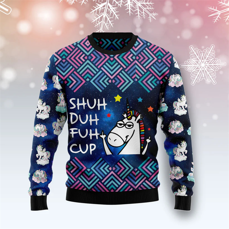 2026 New Unicorn Graphic Unise – Mens Xmas Fashion Bewertung und Preis