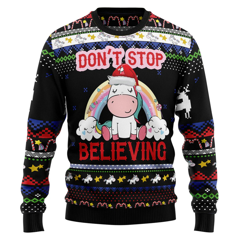2026 New Unicorn Graphic Unise – Mens Xmas Fashion Bewertung und Preis