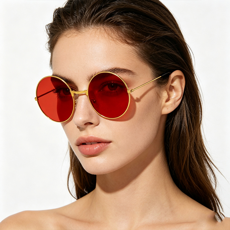 Classic Vintage Round Frame Su – Yellow Men'S Fashion Bewertung und Preis