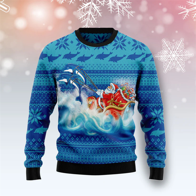 2026 New Dolphin Graphic Ugly  – Mens Xmas Fashion Bewertung und Preis