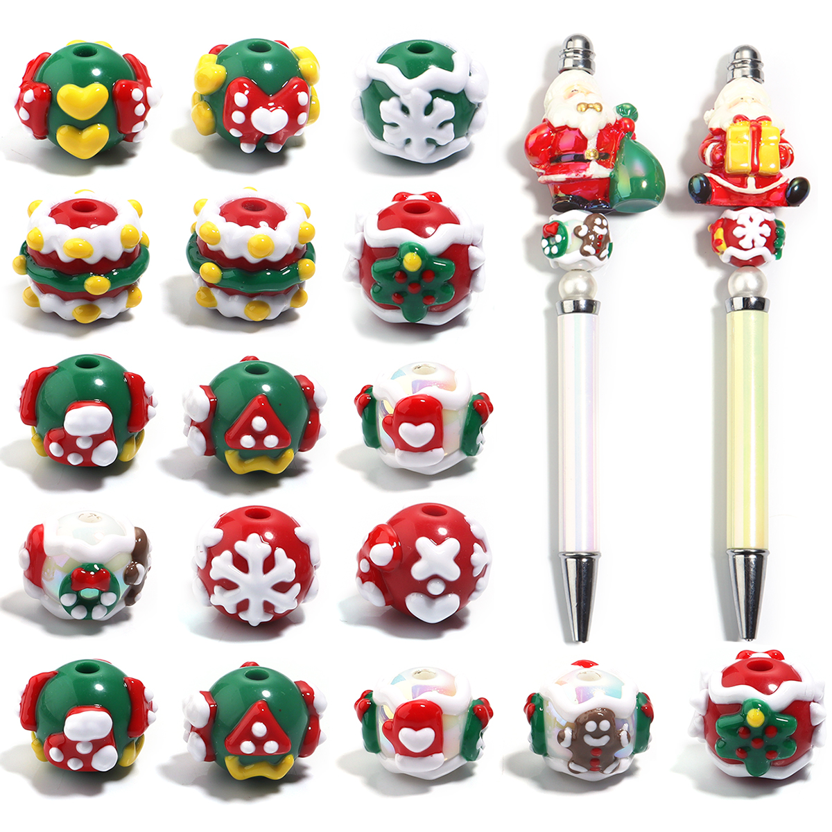 5pcs/lot Chrismas Acrylic Bead – Mens Xmas Fashion Bewertung und Preis
