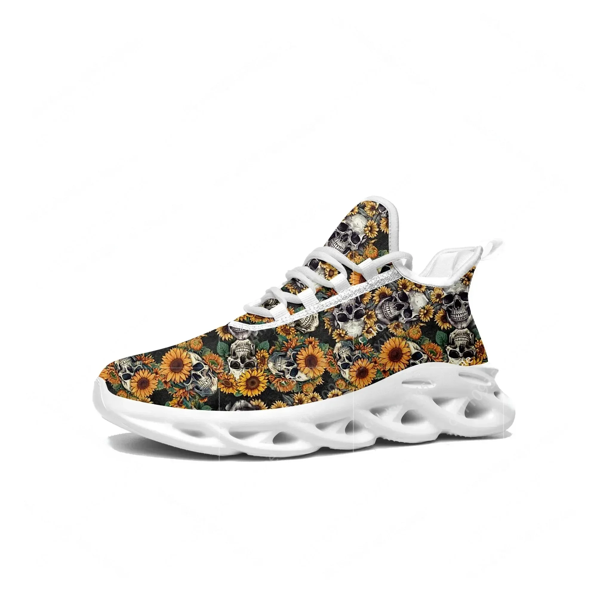 Sunflower Skull Prints Flats S – Men'S Fashion Running Shoes Bewertung und Preis